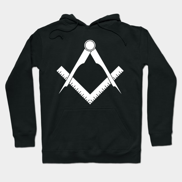 Masonic compasses with square Hoodie by Arpi Design Studio